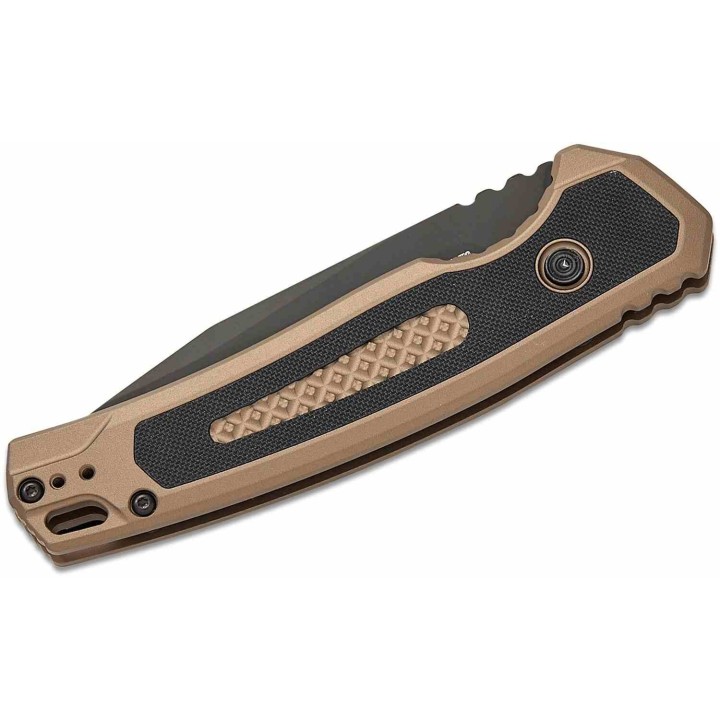 Couteau Kershaw Auto Launch 21 Automatique Lame Acier CPM-M4 Manche Alu FDE/G10 Made In USA KS7106 - Livraison Gratuite