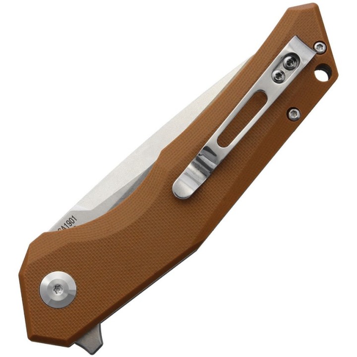 WSC1901DGBN Couteau Beyond EDC Arch Brown Lame Acier D2 Manche G10 Linerlock Clip - Livraison Gratuite