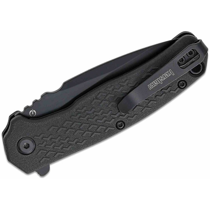 Couteau Kershaw Conduit A/O Lame Spear Point Serr Acier 8Cr13MoV Manche FRN Linerlock Clip KS1407ST - Livraison Gratuite