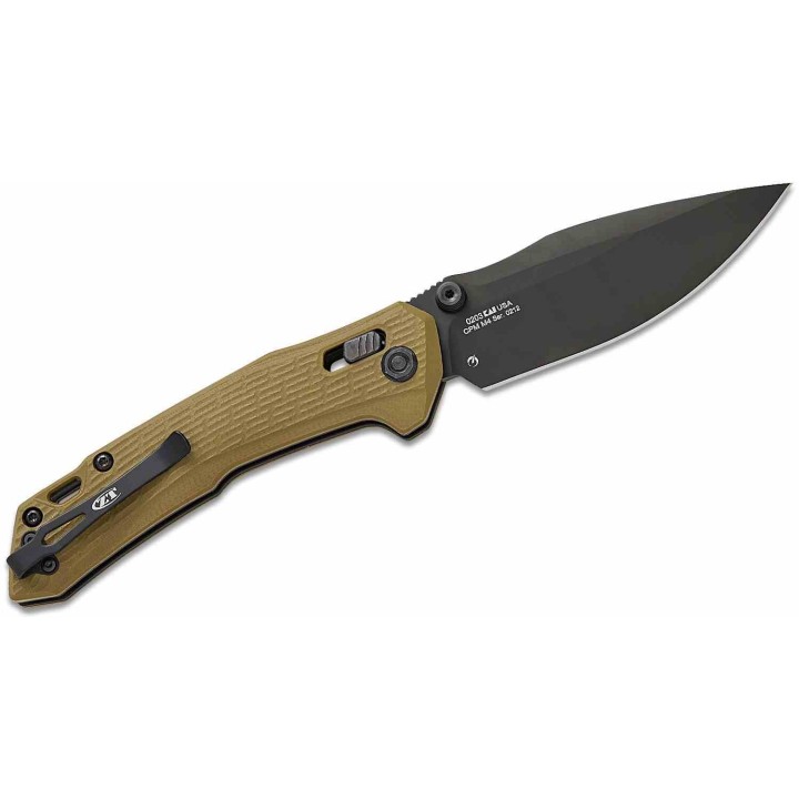 Couteau Zero Tolerance Model 0203 DuraLock Lame Drop Point Acier CPM-M4 Manche G10 Vert OD Made USA ZT0203 - Livraison Gratuite