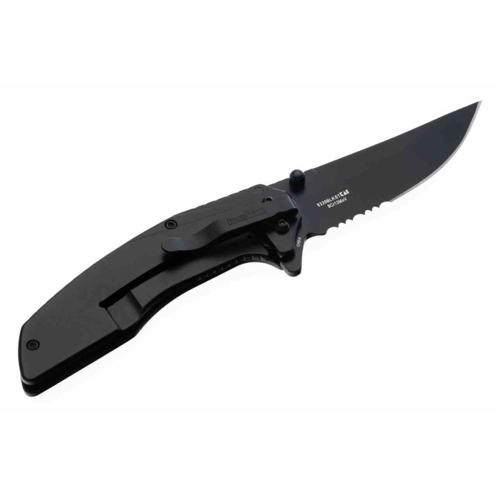 Couteau Kershaw Outright A/O Lame Upswept Serr Acier 8Cr13MoV Manche G10 /Acier Frame Lock Clip KS8320BLKST - Livraison Gratuite