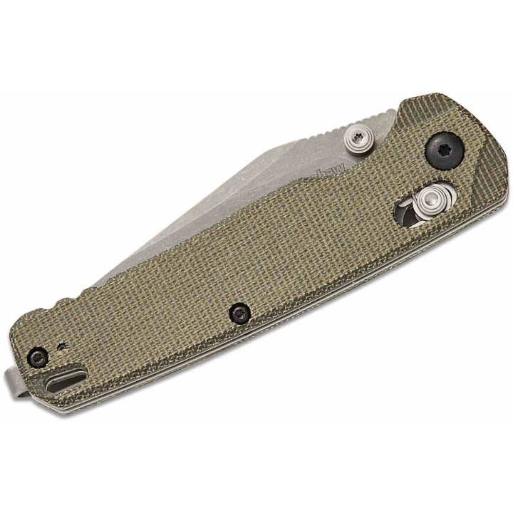 Couteau Kershaw Bel Air Green Lame Acier CPM-MagnaCut Manche Micarta DuraLock Clip Made USA KS6106 - Livraison Gratuite