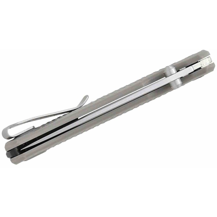 Couteau Kershaw Sequence DuraLock Lame Drop Point Acier 8Cr13MoV Manche GRN KVT KS1426 - Livraison Gratuite