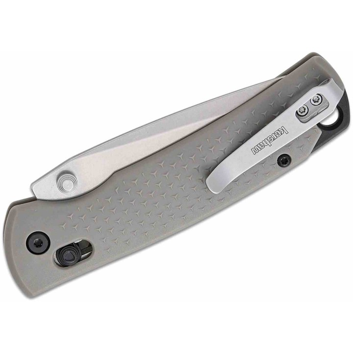 Couteau Kershaw Sequence DuraLock Lame Drop Point Acier 8Cr13MoV Manche GRN KVT KS1426 - Livraison Gratuite