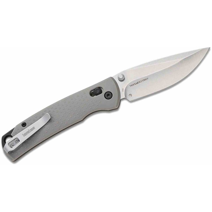 Couteau Kershaw Sequence DuraLock Lame Drop Point Acier 8Cr13MoV Manche GRN KVT KS1426 - Livraison Gratuite