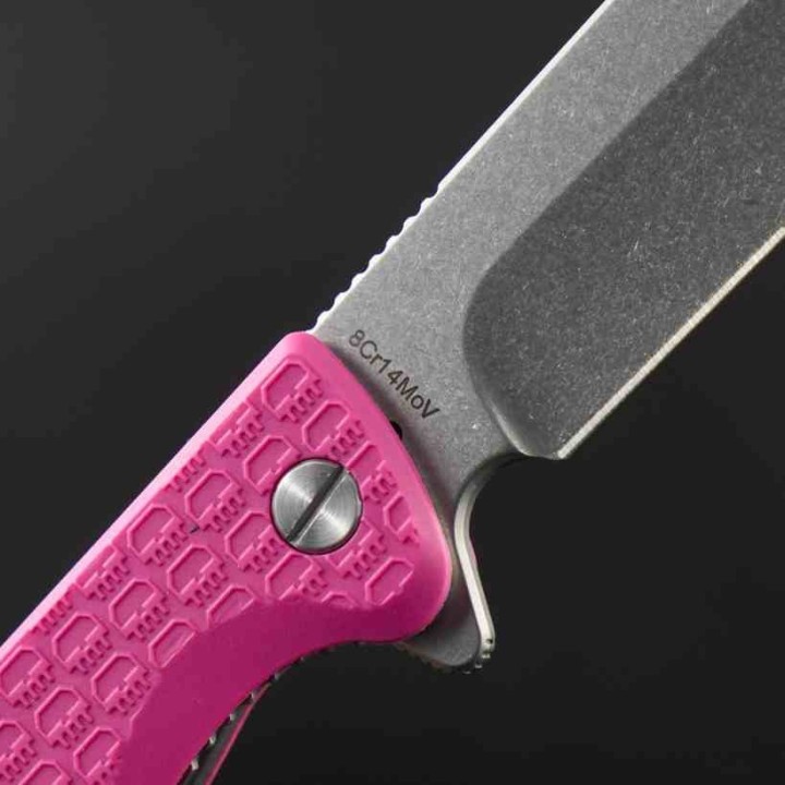 Couteau Daggerr Knives Toothpick Pink Lame Clip Point Acier 8Cr14MoV SW Manche FRN Linerlock DGRTPFPKSW - Livraison Gratuite