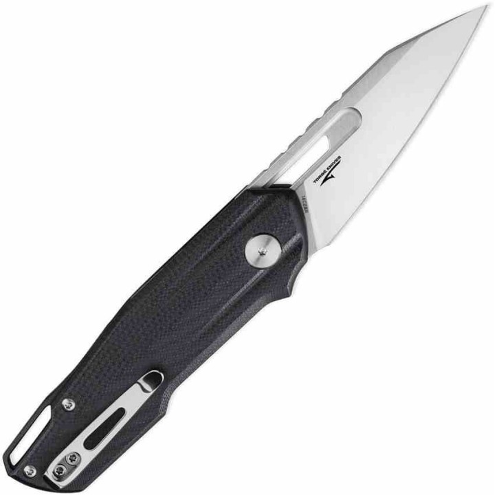 Couteau Bestech Toddler Black Lame Reverse Tanto Acier 14C28N 2 Tons Manche G10 KIVT BTKG64A - Livraison Gratuite