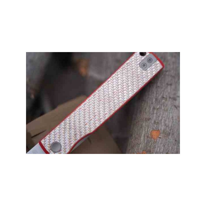 Couteau NorthMountain KAIKEN FCarbone/G10 Lame Tanto Acier SLD-Magic SAN MAI Linerlock NMB250221 - Livraison Gratuite