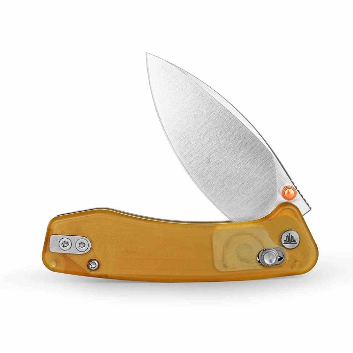 Couteau TRIVISA Koala-Y Ultem Lame Drop Point Acier N690 Crossbar Lock KIVT TVJM02YPN - Livraison Gratuite
