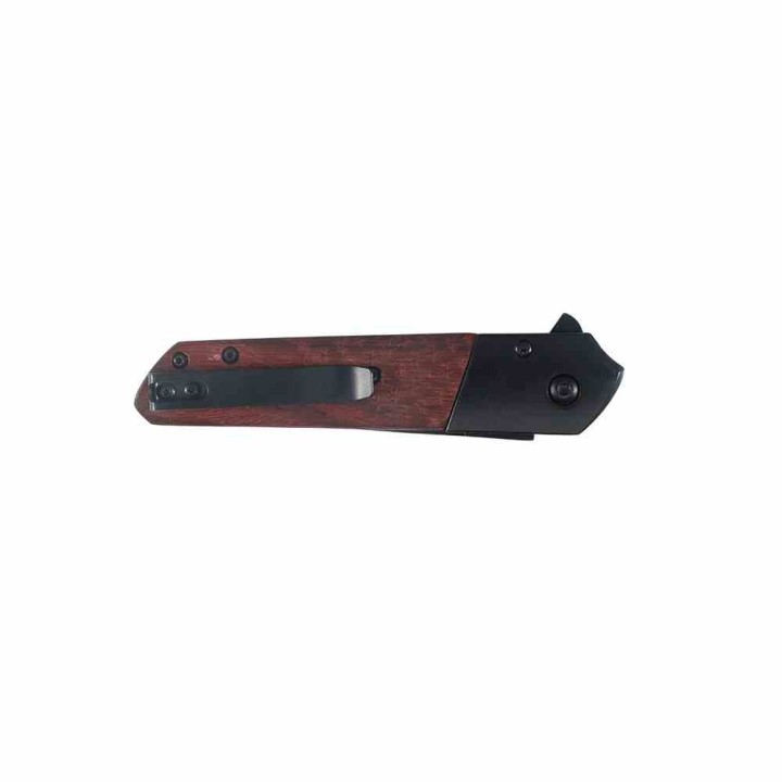 Couteau A/O MTech Lame Acier 3Cr13MoV Noir Manche Bois Linerlock MTA2004BB - LIvraison Gratuite