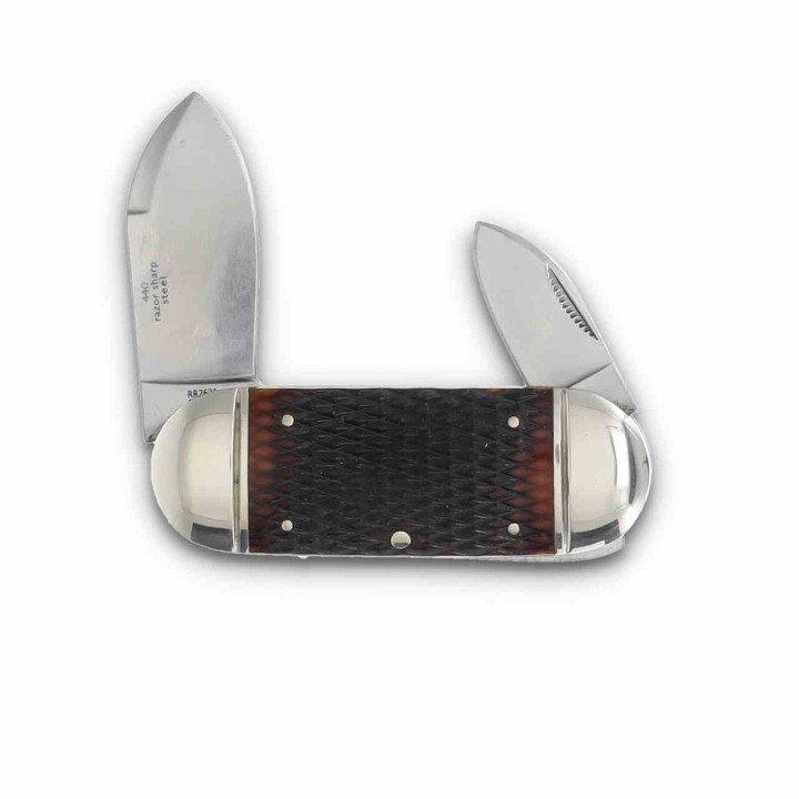 Couteau Rough Rider 30eme Anniversaire Small Sunfish 2 Lames Acier 440 Manche Os RR2631 - Livraison Gratuite