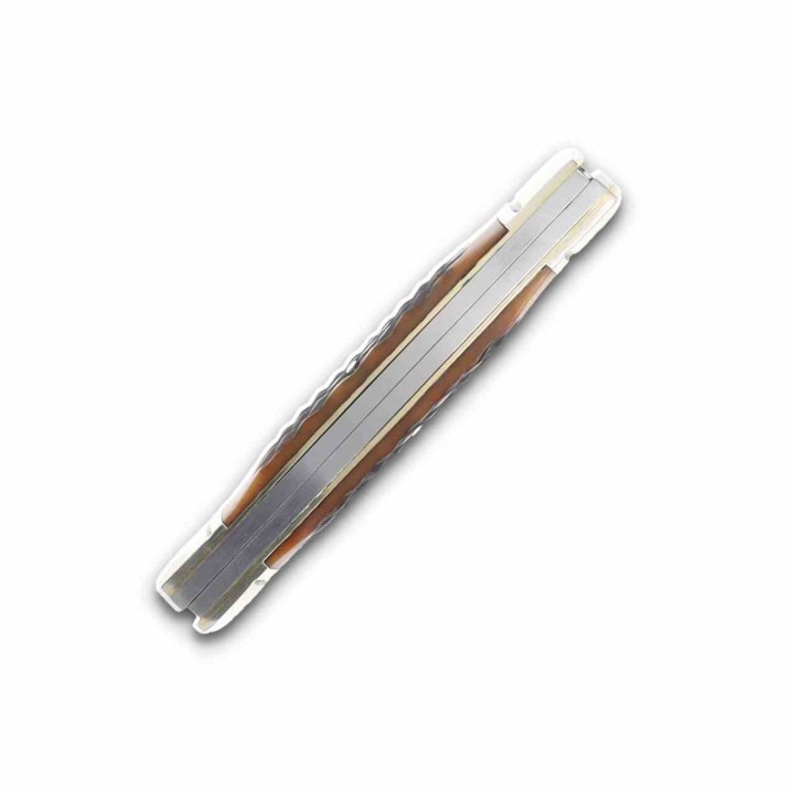 Couteau Rough Rider 30ème Anniversaire Small Moose Lames Acier 440 Os Brun Slip Joint Coffret RR2630 - Livraison Gratuite