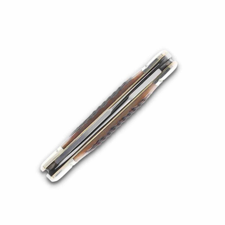 Couteau Rough Rider 30ème Anniversaire Small Moose Lames Acier 440 Os Brun Slip Joint Coffret RR2630 - Livraison Gratuite