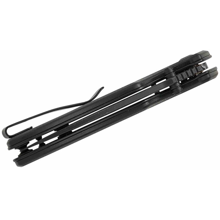 Couteau CIVIVI Triptych Black Lame Acier 14C28N Manche G10 KIVT Button Lock CIVC23085B1 - Livraison Gratuite