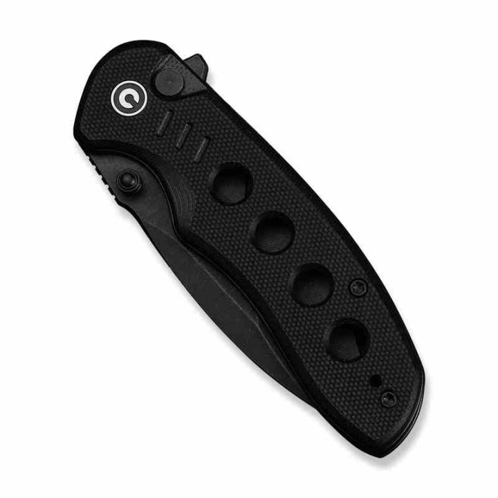 Couteau CIVIVI Triptych Black Lame Acier 14C28N Manche G10 KIVT Button Lock CIVC23085B1 - Livraison Gratuite