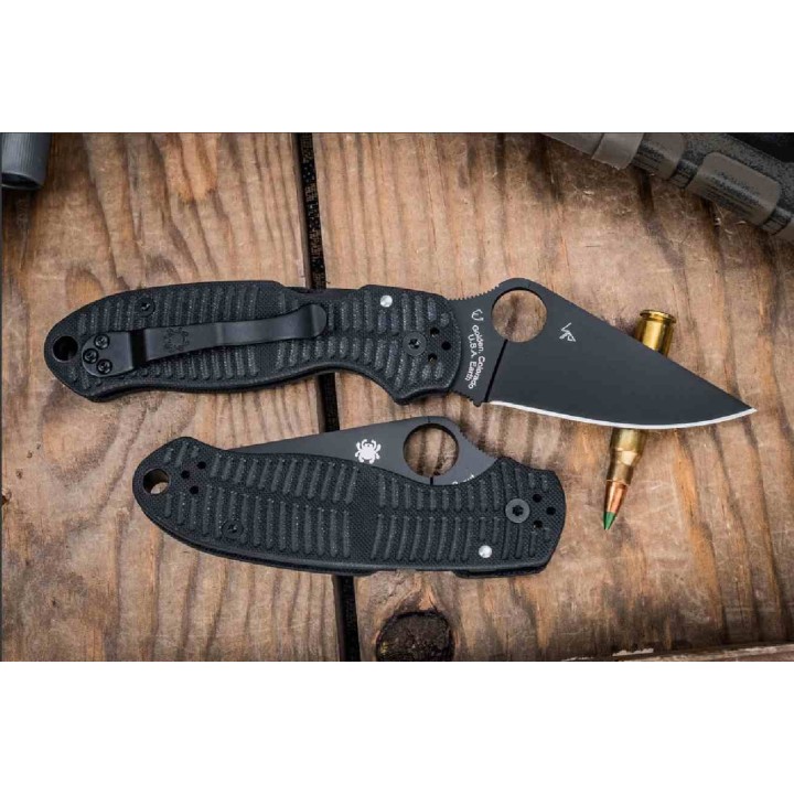 Couteau Spyderco Para 3 Salt Lame Acier CPM MagnaCut Manche G10 Noir Compression Lock USA SC223GMCBKP -  Livraison Gratuite