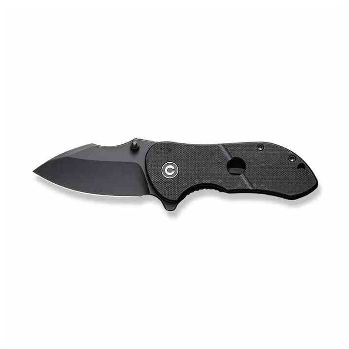 Couteau CIVIVI Gordo Black Lame Drop Point Acier D2 Blackwash Manche G10 IKBS Linerlock Clip CIVC22018C1 - Livraison Gratuite