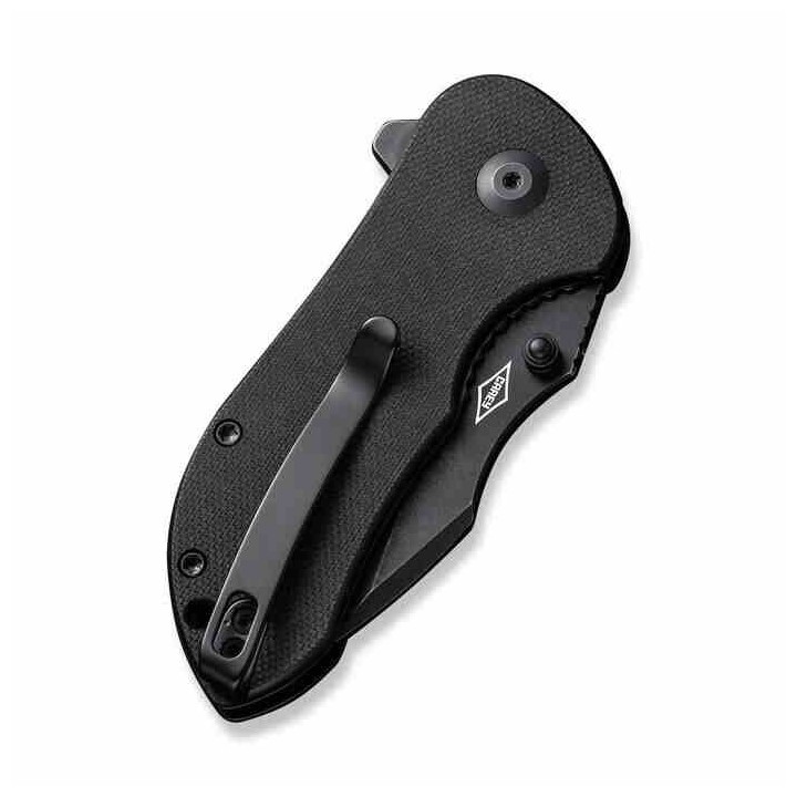 Couteau CIVIVI Gordo Black Lame Drop Point Acier D2 Blackwash Manche G10 IKBS Linerlock Clip CIVC22018C1 - Livraison Gratuite