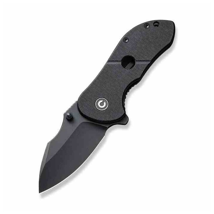 Couteau CIVIVI Gordo Black Lame Drop Point Acier D2 Blackwash Manche G10 IKBS Linerlock Clip CIVC22018C1 - Livraison Gratuite