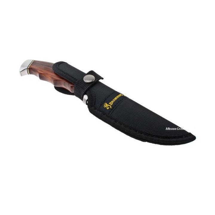Couteau Chasse Browning Cocobolo Rosewood Bowie Hunting BR537