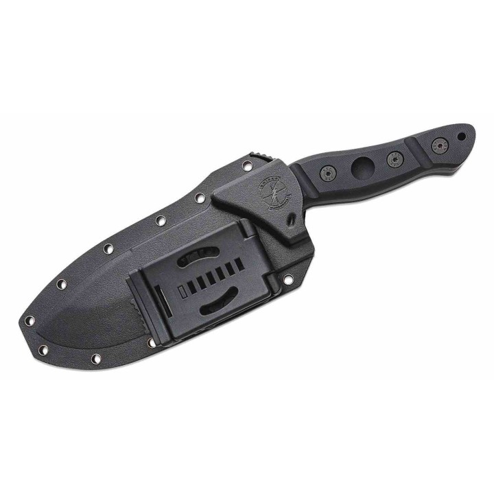 Couteau Sniper Bladeworks Mamu Lame Fixe Acier 420HC Manche G10 Noir Etui Plastique SBMAMUBB - Livraison Gratuite