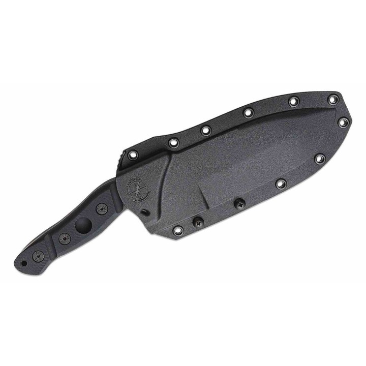 Couteau Sniper Bladeworks Mamu Lame Fixe Acier 420HC Manche G10 Noir Etui Plastique SBMAMUBB - Livraison Gratuite