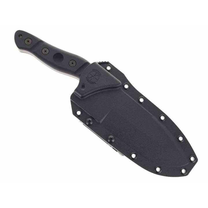 Couteau Sniper Bladeworks Mamu Lame Fixe Acier 420HC Manche G10 Noir Etui Plastique SBMAMUBB - Livraison Gratuite