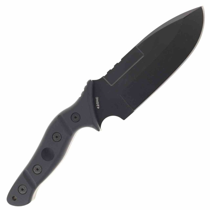 Couteau Sniper Bladeworks Mamu Lame Fixe Acier 420HC Manche G10 Noir Etui Plastique SBMAMUBB - Livraison Gratuite