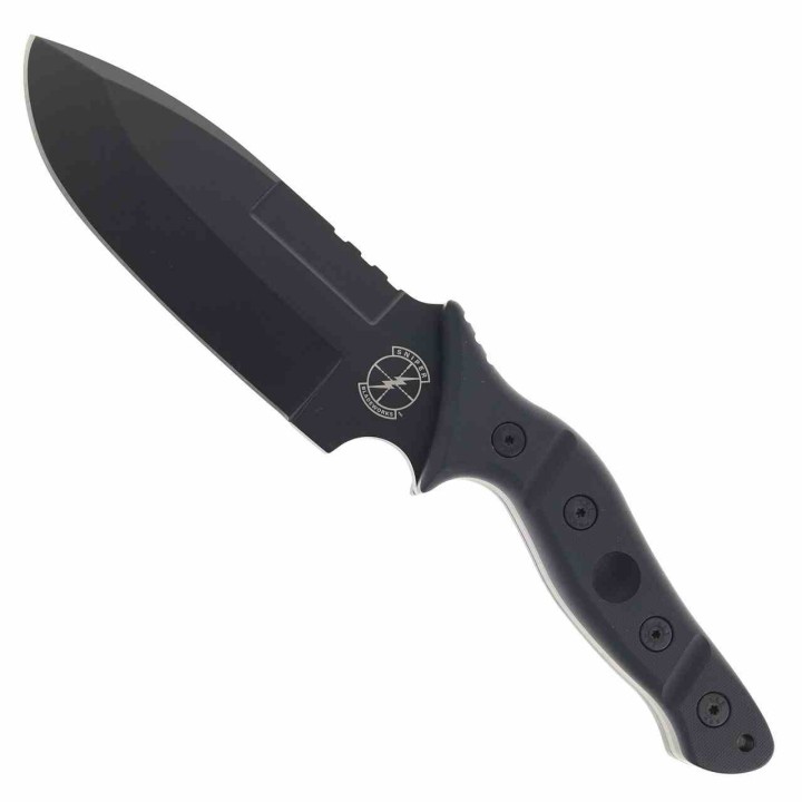 Couteau Sniper Bladeworks Mamu Lame Fixe Acier 420HC Manche G10 Noir Etui Plastique SBMAMUBB - Livraison Gratuite