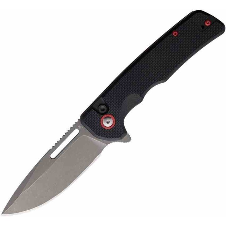 Couteau Utica Cutlery Company Disruption IV Acier D2 Manche G10 Noir Bouton Lock USA UTKE45 - Livraison Gratuite