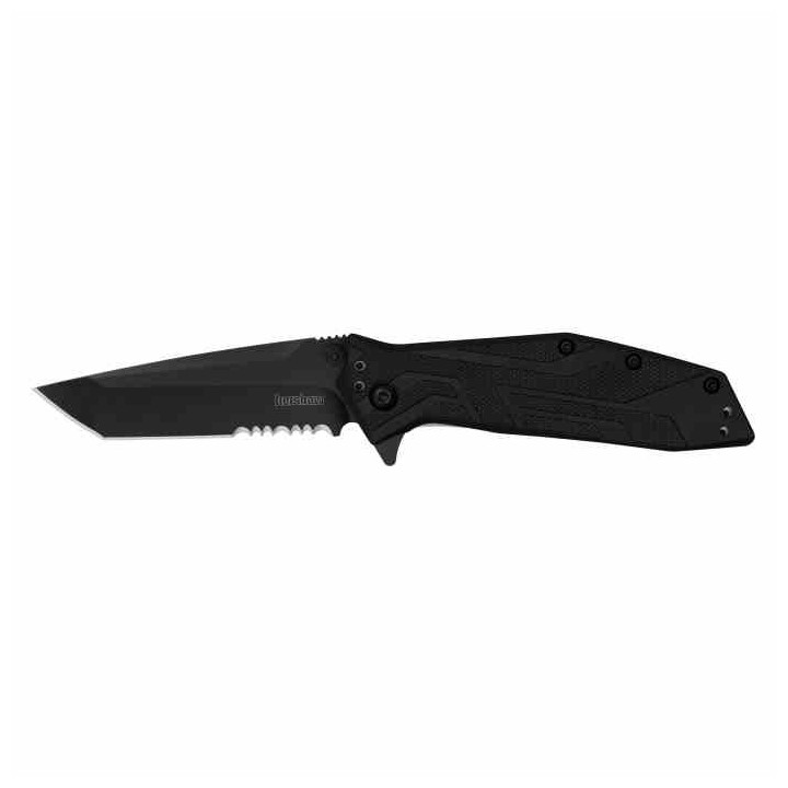 Couteau Kershaw Brawler A/O Lame Tanto Acier 8Cr13MoV Serr Manche Fibre De Verre Liner Lock KS1990ST - Livraison Gratuite