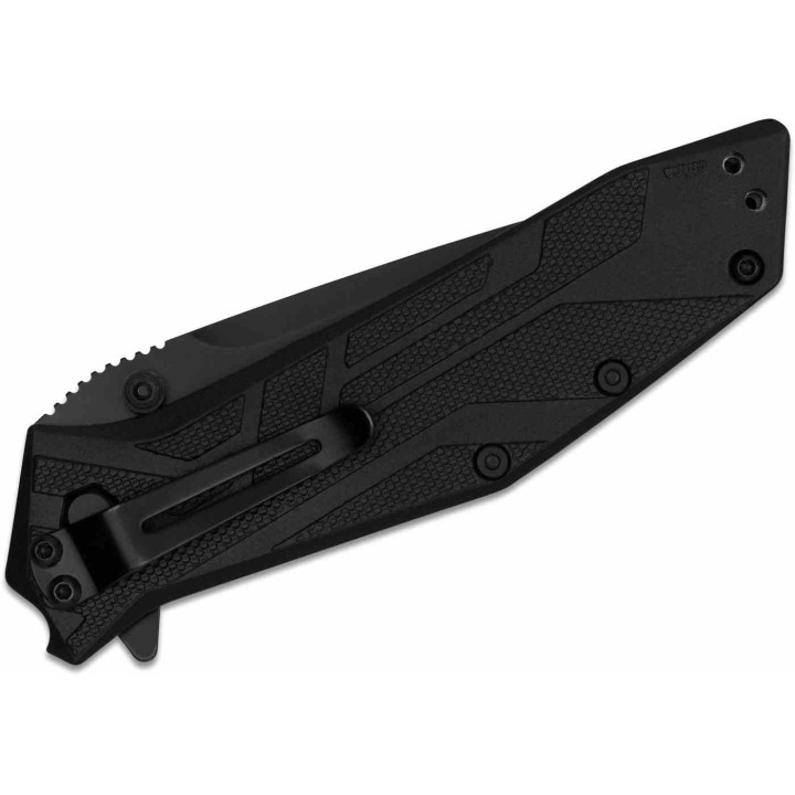 Couteau Kershaw Brawler A/O Lame Tanto Acier 8Cr13MoV Serr Manche Fibre De Verre Liner Lock KS1990ST - Livraison Gratuite