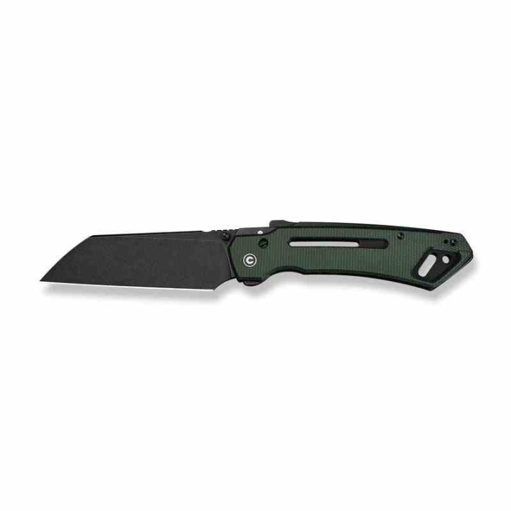 Couteau CIVIVI Buster FG Green Lame Acier Nitro-V Manche Micarta Superlock Clip CIVC240523 - Livraison Gratuite
