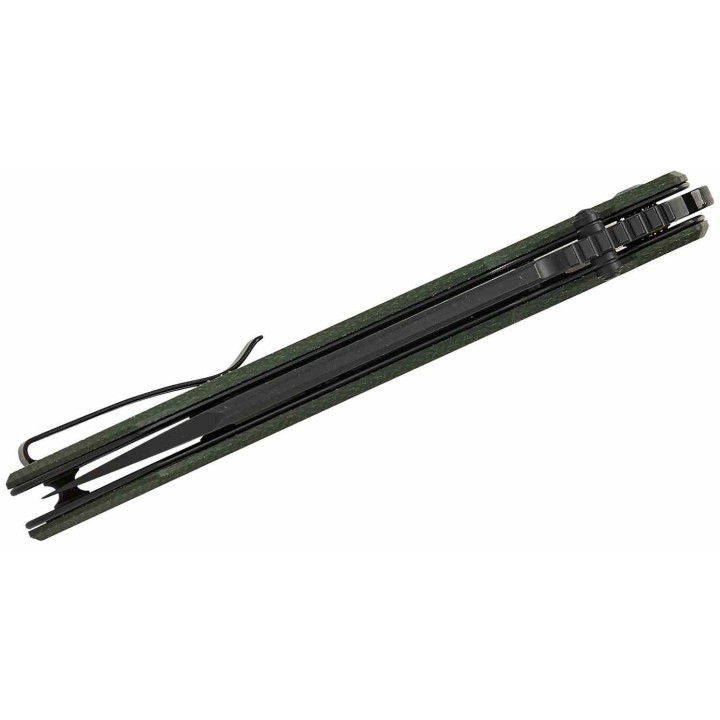 Couteau CIVIVI Buster FG Green Lame Acier Nitro-V Manche Micarta Superlock Clip CIVC240523 - Livraison Gratuite