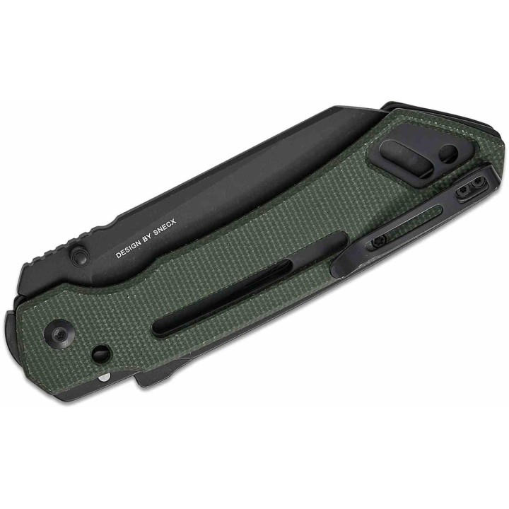 Couteau CIVIVI Buster FG Green Lame Acier Nitro-V Manche Micarta Superlock Clip CIVC240523 - Livraison Gratuite
