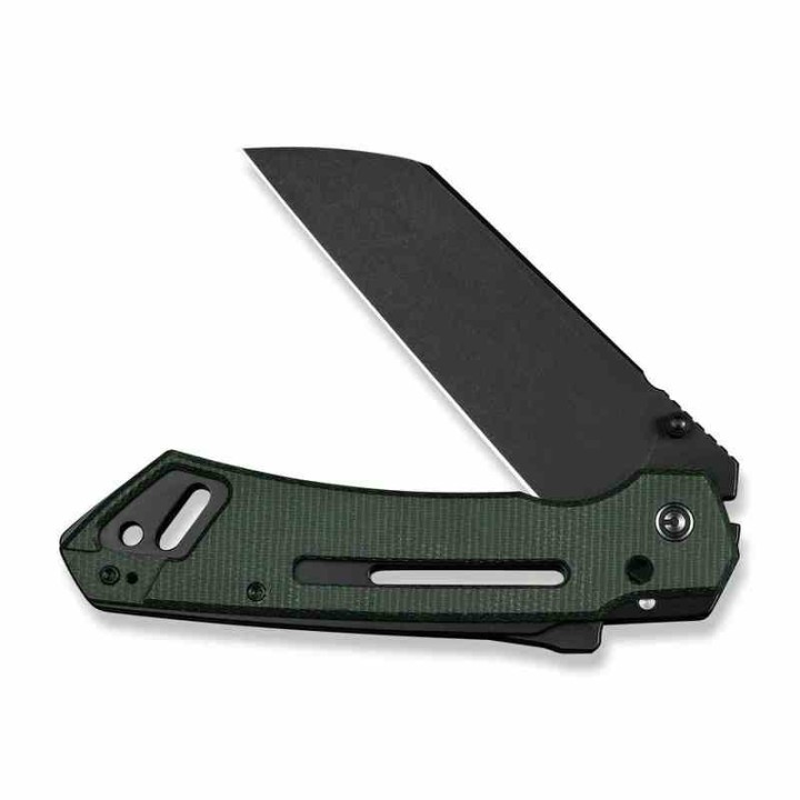 Couteau CIVIVI Buster FG Green Lame Acier Nitro-V Manche Micarta Superlock Clip CIVC240523 - Livraison Gratuite