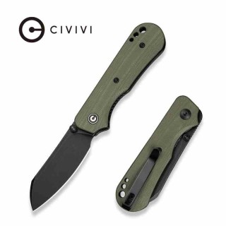 Couteau CIVIVI Crabby Od Green Acier 14C28N Manche G10 Liner Lock KIVT Clip CIVC240551 - Livraison Gratuite