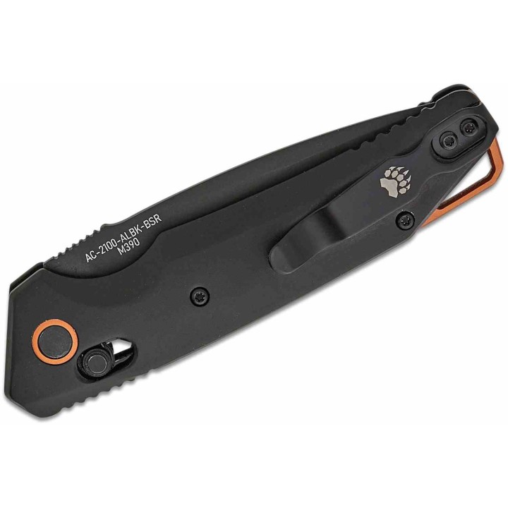 Couteau Automatique Bear OPS Katakt II Auto Lame  Acier M390 Manche Alu Slide Lock USA BCAC2100ALBKBSR - Livraison Gratuite