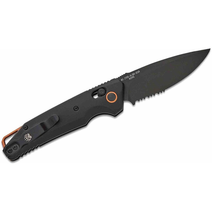 Couteau Automatique Bear OPS Katakt II Auto Lame  Acier M390 Manche Alu Slide Lock USA BCAC2100ALBKBSR - Livraison Gratuite