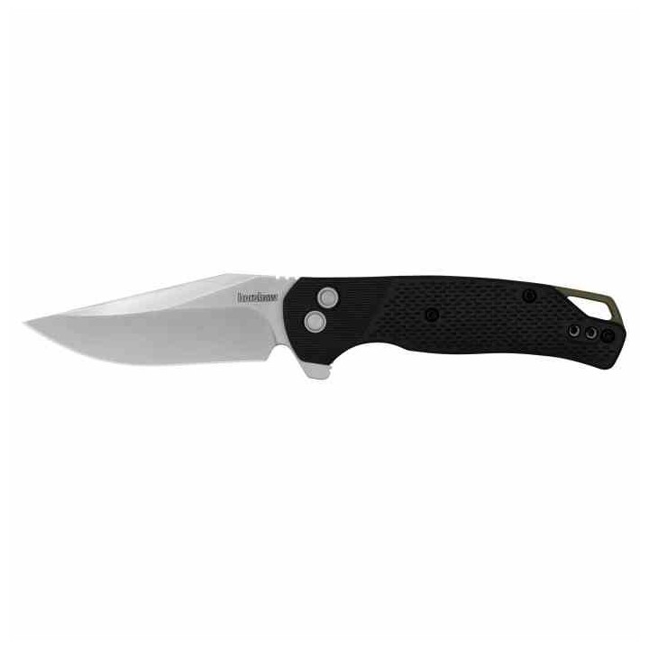 Couteau Kershaw Runoff Lame Clip Point Satin Acier 8Cr13MoV Manche FRN Button Lock KIVT KS1429 - Livraison Gratuite