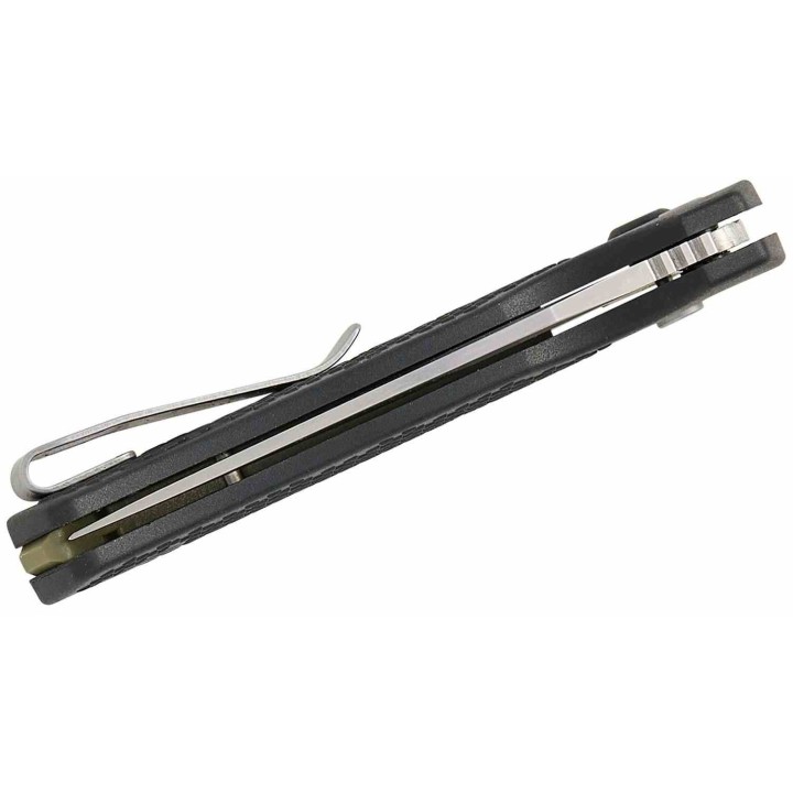 Couteau Kershaw Runoff Lame Clip Point Satin Acier 8Cr13MoV Manche FRN Button Lock KIVT KS1429 - Livraison Gratuite
