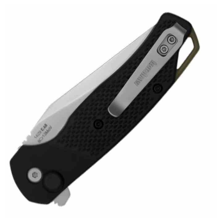Couteau Kershaw Runoff Lame Clip Point Satin Acier 8Cr13MoV Manche FRN Button Lock KIVT KS1429 - Livraison Gratuite