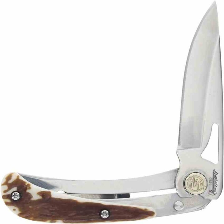 Couteau Schrade Uncle Henry 3UH Large Lame Acier 7Cr17MoV Manche Imitation Cerf Lockback SCH1227306 - Livraison Gratuite