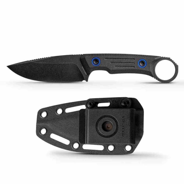 Couteau Vosteed Fullback Black Lame Acier Nitro-V BLK Manche Micarta Etui Kydex VOSD0301 - Livraison Gratuite