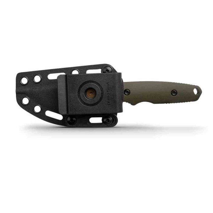 Couteau Vosteed H-Back Green Lame Clip Point Black Acier 14C28N Manche G10 Etui Kydex VOSD0402 - Livraison Gratuite