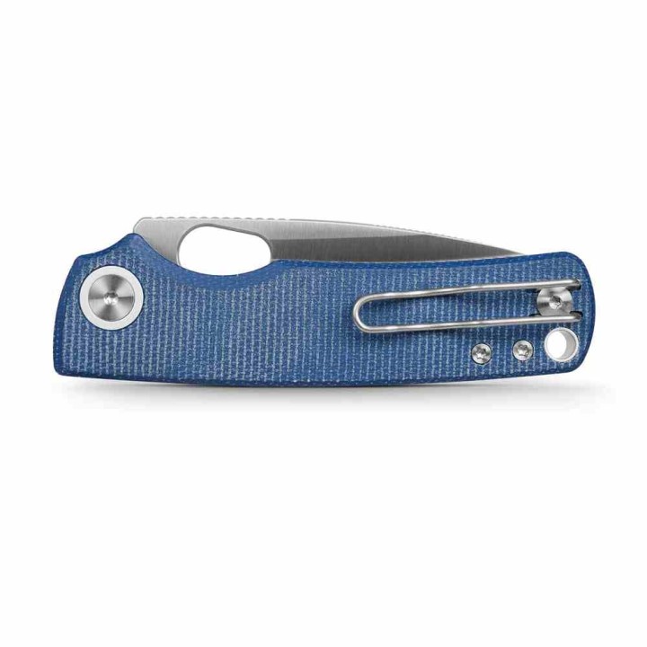Couteau Vosteed Porcupine Blue Lame Acier 14C28N Manche Micarta KIVT Liner Lock VOSA2605 - Livraison Gratuite