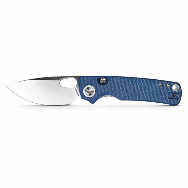Couteau Vosteed Porcupine Blue Lame Acier 14C28N Manche Micarta KIVT Liner Lock VOSA2605 - Livraison Gratuite