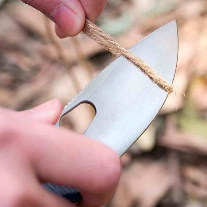 Couteau Vosteed Porcupine Blue Lame Acier 14C28N Manche Micarta KIVT Liner Lock VOSA2605 - Livraison Gratuite