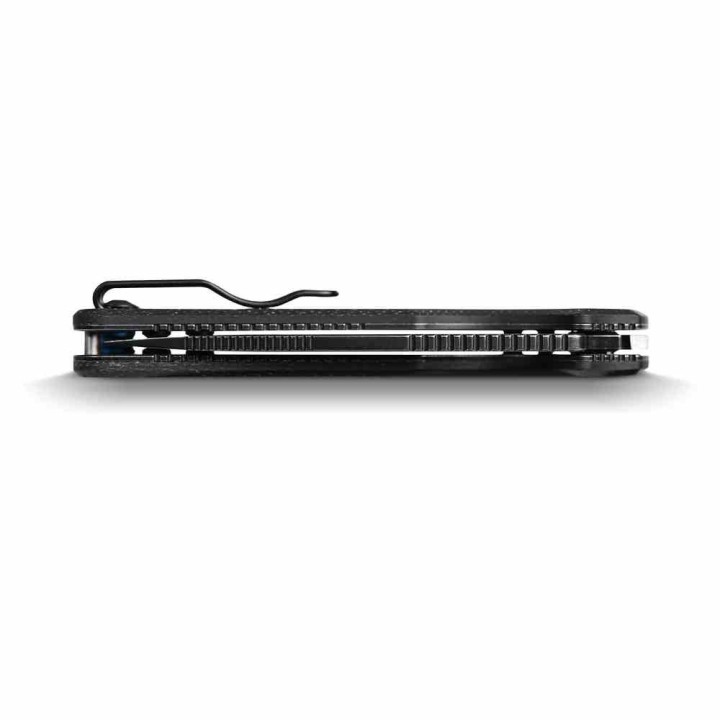 Couteau Vosteed Porcupine Black Lame Acier 14C28N Manche Micarta KIVT Liner Lock VOSA2601 - Livraison Gratuite