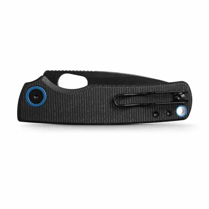 Couteau Vosteed Porcupine Black Lame Acier 14C28N Manche Micarta KIVT Liner Lock VOSA2601 - Livraison Gratuite